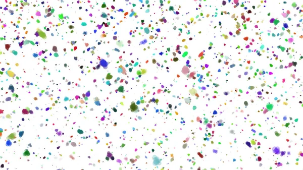 Confetti Colorido Frente Fundo Branco Ilustração — Fotografia de Stock