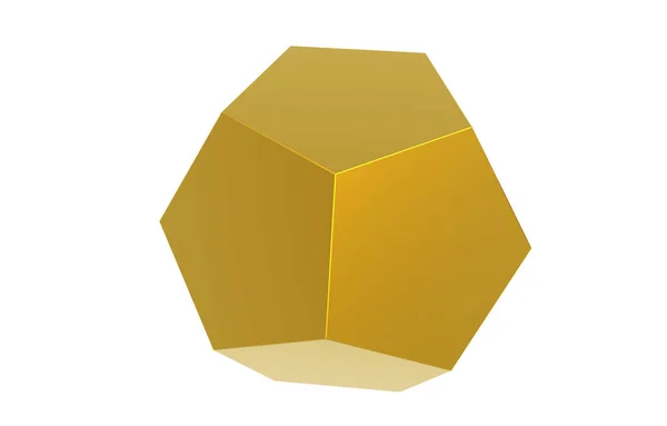 Kształt Polihedronu Abstrakcyjna Geometryczna — Zdjęcie stockowe