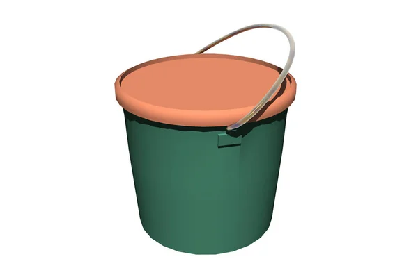 Cat Bucket Dengan Handle — Stok Foto