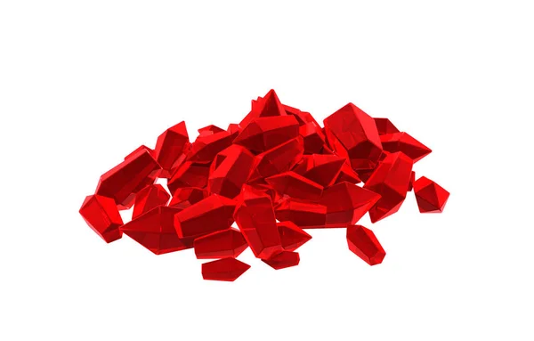 Los Cristales Rojos Brillan Como Tesoro —  Fotos de Stock