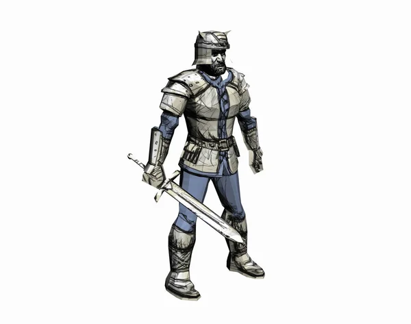 Knight Armor Sword — Stock Photo, Image
