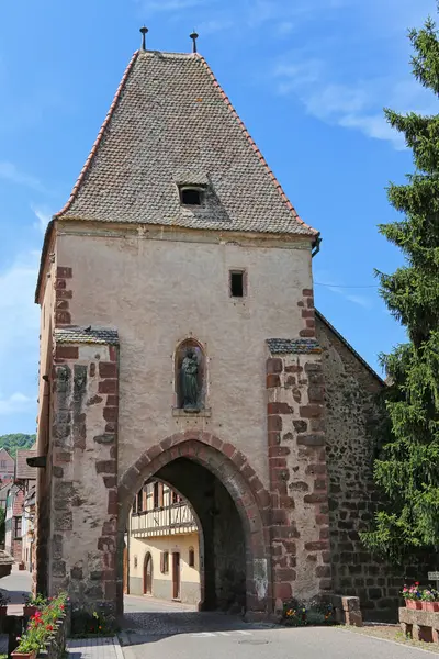 Befestigtes Tor Von Boersch Elsass — Stockfoto