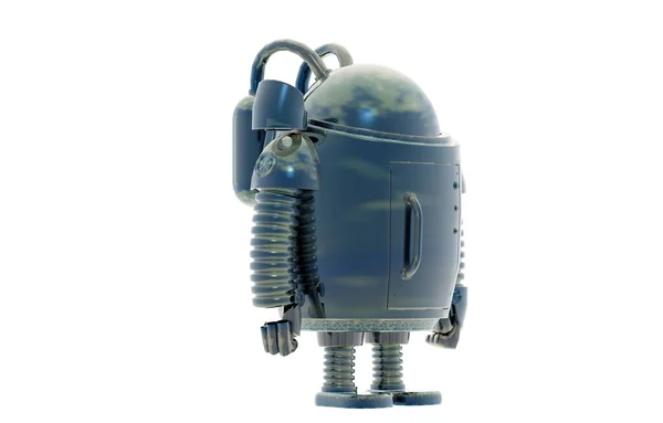 Robot Leksak Isolerad Vit Bakgrund — Stockfoto