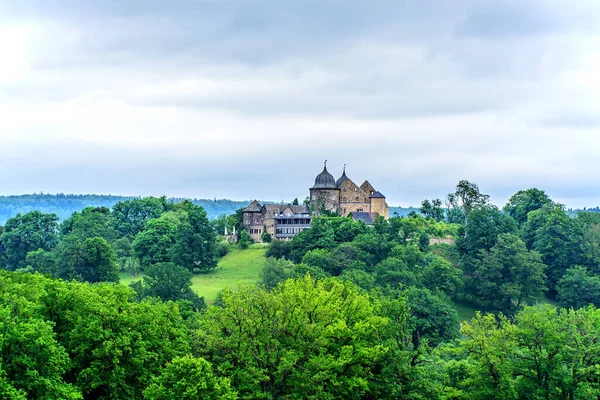 Sababurg Castelo Beleza Adormecido Castelo Floresta Edifícios Hessen — Fotografia de Stock