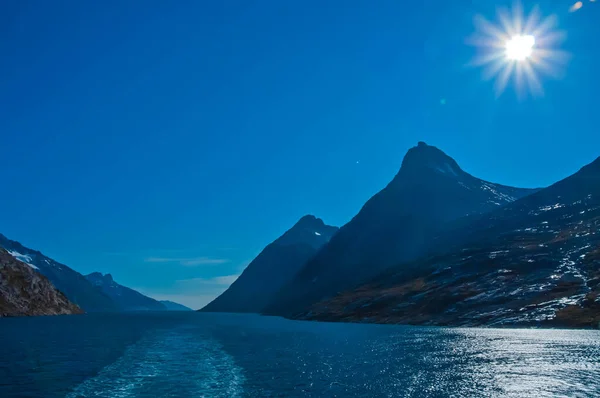 Vista Panorámica Del Majestuoso Paisaje Groenlandia — Foto de Stock