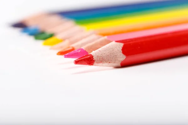 学前教育设备 彩色铅笔 — 图库照片