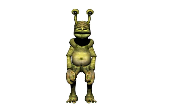 Alien Cartoon Character — стоковое фото