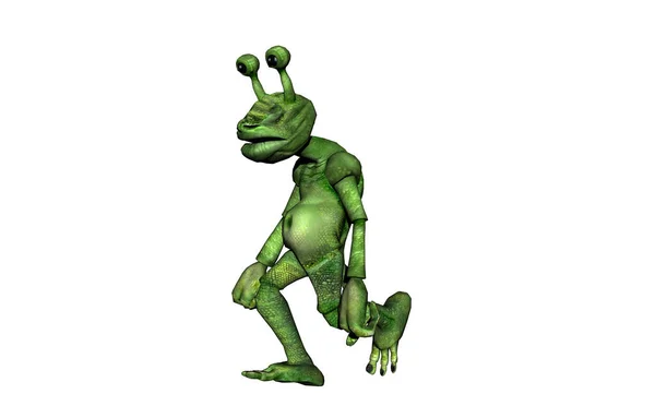 Alien Cartoon Character — Stock Photo, Image