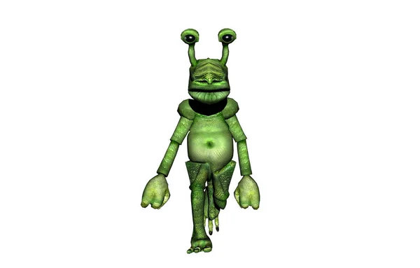 Alien Cartoon Character — стоковое фото