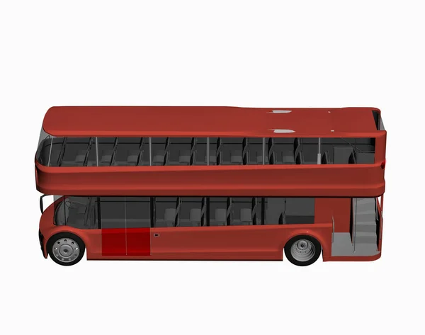 Red English Double Decker Bus — Stock Photo, Image