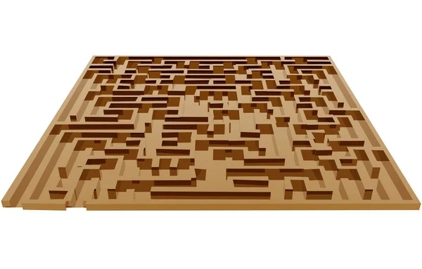 Labirinto Como Jogo Tabuleiro — Fotografia de Stock