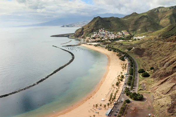 Eine Spektakuläre Aussicht Von Der Spitze Des Strandes Las Teresitas — Stockfoto