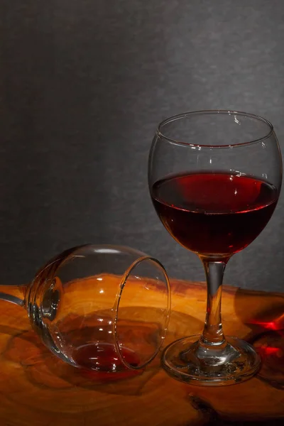 Vin Rouge Dans Verre — Photo