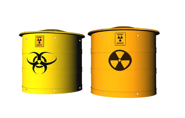 Marchandises Dangereuses Contenant Des Matières Radioactives Virales — Photo