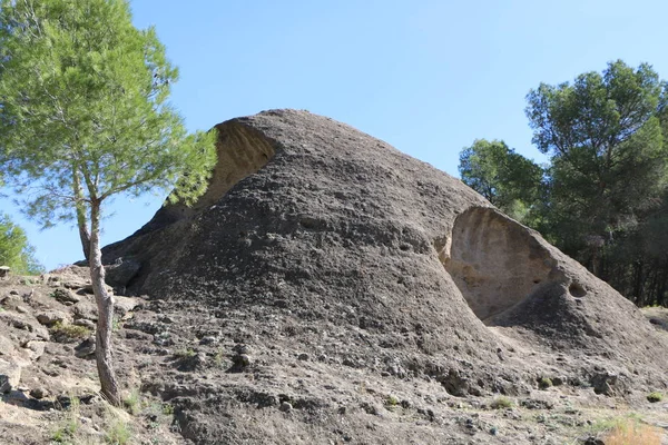 Roca Erosionada Parque Natural Ardales Andalucía — Foto de Stock