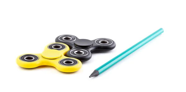 Stress Und Entspannung Fidgets Spinner Für Erschöpfte Menschen — Stockfoto