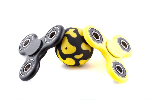 Stress Und Entspannung Fidgets Spinner Für Erschöpfte Menschen — Stockfoto