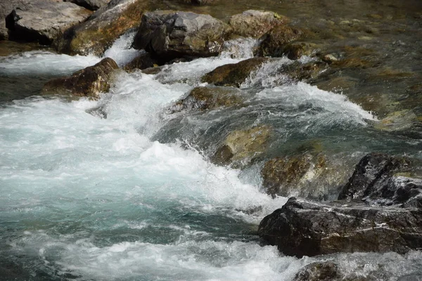 Bregenzer Ach Bregenzer Ache Bregenzerach River Brook Bergbach Current Vorarlberg — Fotografia de Stock