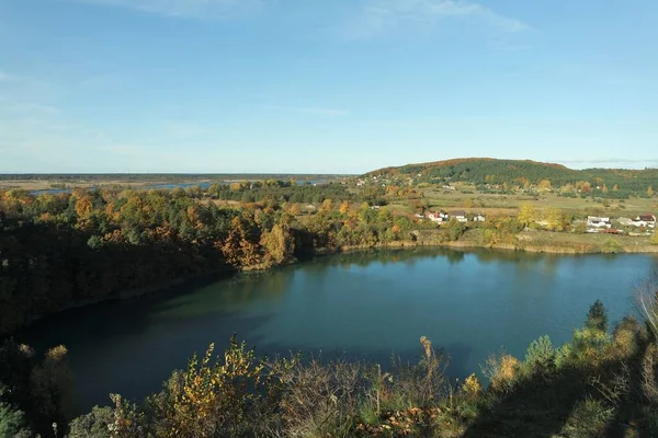 Widok Jezioro Turkusowe — Zdjęcie stockowe