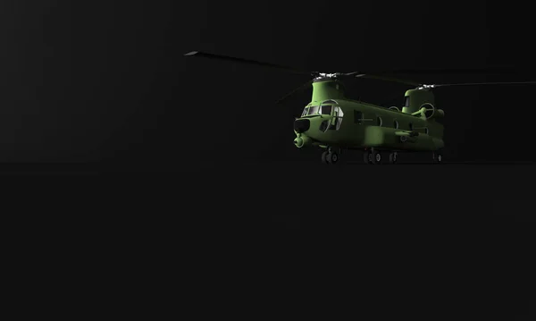 Renovação Helicóptero Transporte Sobre Controlo Planas Preto — Fotografia de Stock