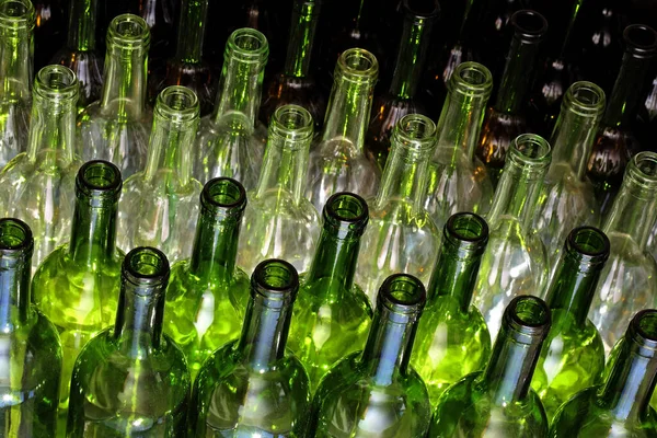 Скляні Пляшки Кольору Вина — стокове фото
