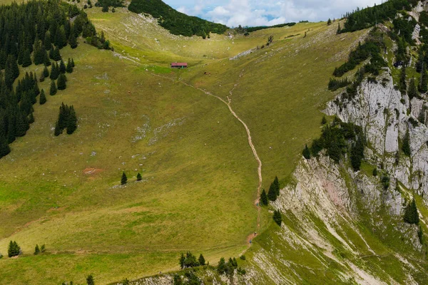 Vista Panoramica Maestosi Paesaggi Alpini — Foto Stock