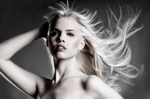 Retrato Hermosa Modelo Femenina —  Fotos de Stock