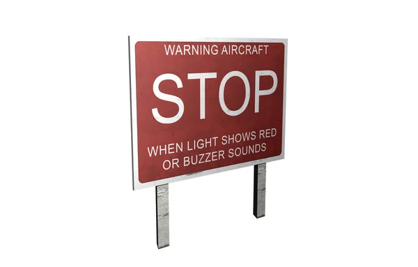 Stop Sign Warning Message — Stock fotografie