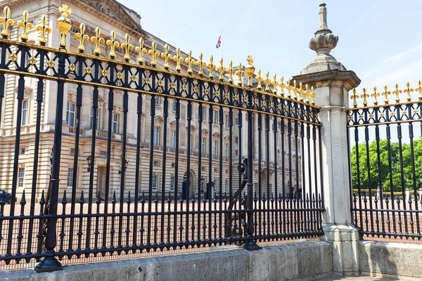 Palacio Buckingham Detalles Cerca Decorativa Londres Reino Unido Palace Residencia — Foto de Stock