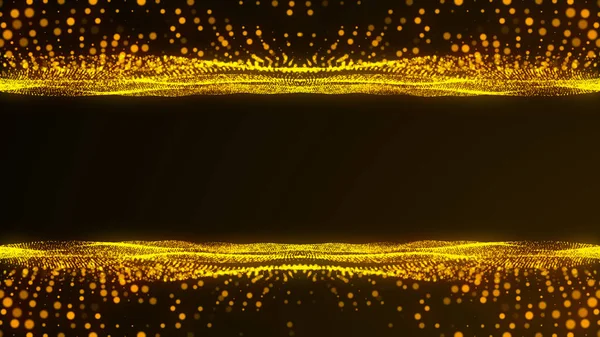 Winkende Teilchen Abstrakter Hintergrund Darstellung — Stockfoto