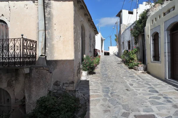 Callejón Del Pueblo Creta —  Fotos de Stock