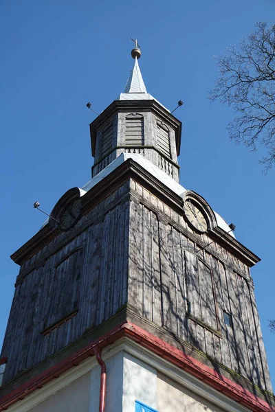 Batı Pomerania Daki Tarihi Kilise Kulesi — Stok fotoğraf