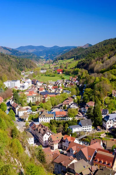 Petite Ville Hornberg Située Dans Gutachtal Dans Forêt Noire — Photo