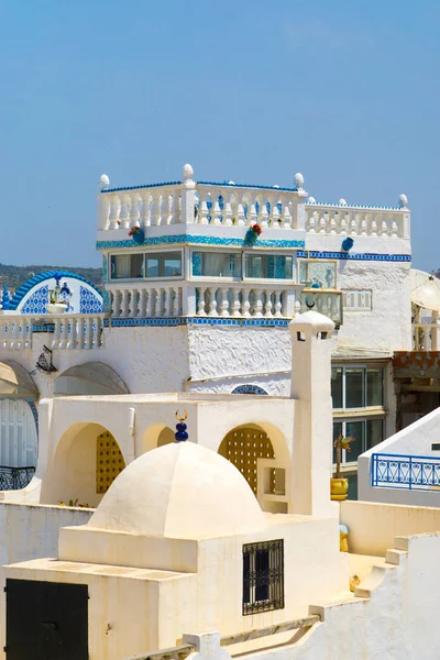 Acima Dos Telhados Medina Hammamet Tunisia Verão — Fotografia de Stock