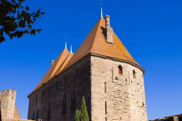 Gebäude Der Mittelalterlichen Festung Carcassonne — Stockfoto
