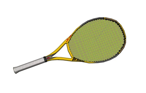 Racchetta Tennis Attività Sportiva — Foto Stock