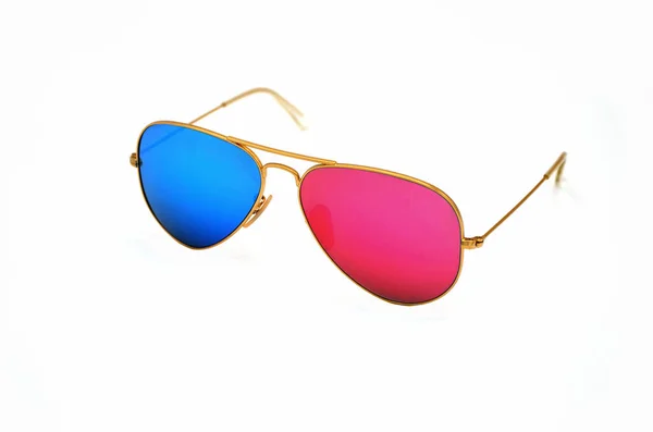 Sunglasses White Background Photo Close — Stock Photo, Image