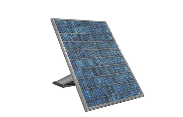 地面上和屋顶上的太阳能电池板 — 图库照片