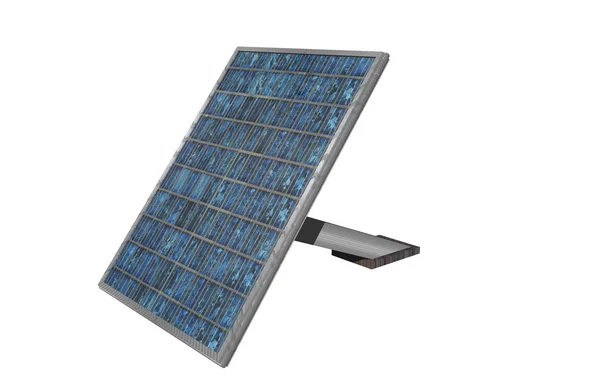 Sonnenkollektoren Boden Und Auf Dem Dach — Stockfoto