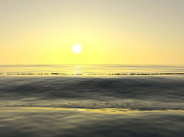 Восход Солнца Морские Волны Берегу — стоковое фото