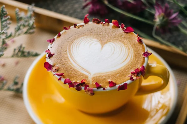 Krásná Růže Caffe Latte — Stock fotografie