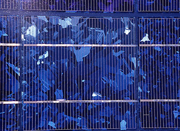 汚染されていない太陽電池気候保護電力 — ストック写真