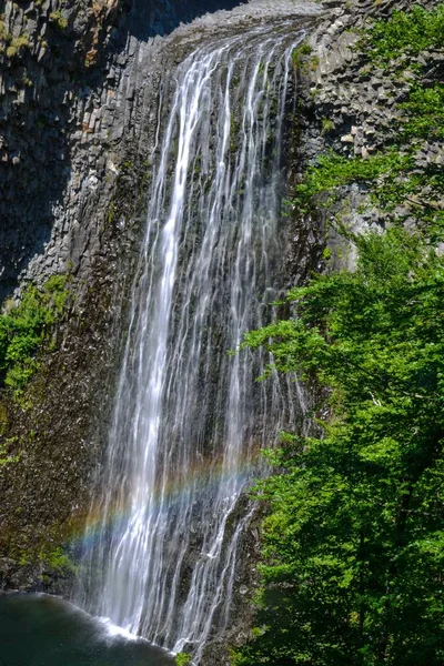 Kaskad Ray Pic Vattenfall Ardeche — Stockfoto