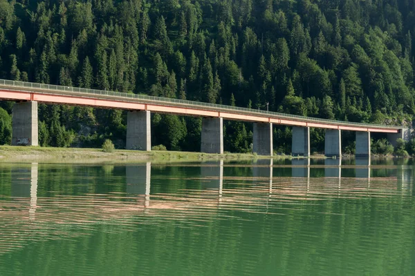 Bridge Sylvensteinspeicher — Stock Photo, Image