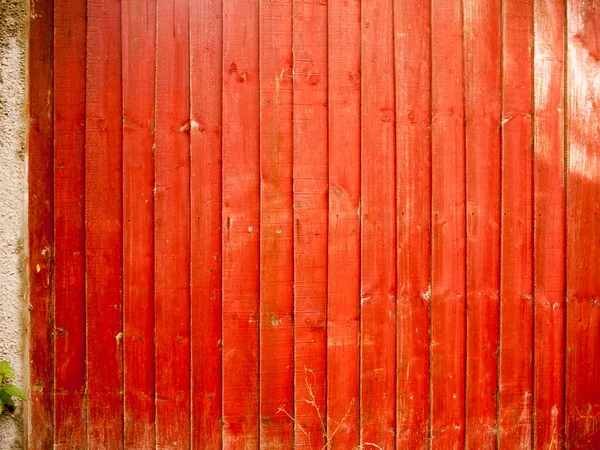 Struttura Modello Recinzione Giardino Legno Rosso — Foto Stock