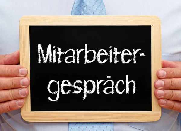 Bewertungsgespräch Zielvereinbarung Und Feedback — Stockfoto