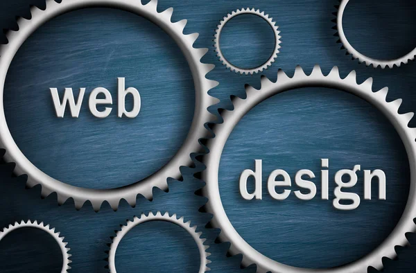 Web Design Cogwheel Business Concept — Stock fotografie