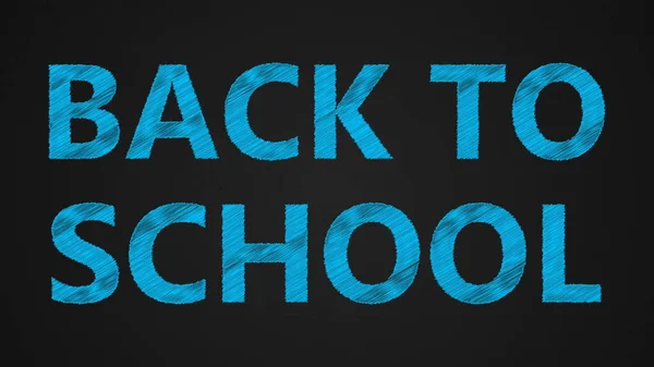 White Text Back School Effect Scribble Rendering — Stock Photo, Image