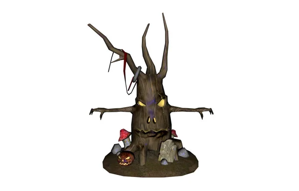 Monsterbaum Für Halloween — Stockfoto