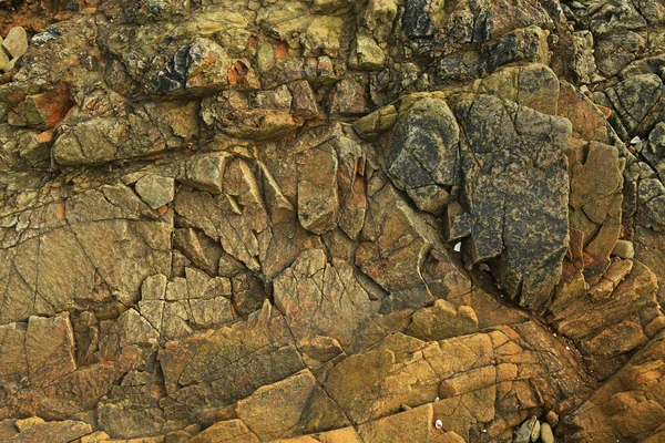 Textura Roca Rojiza Agrietada Como Fondo —  Fotos de Stock